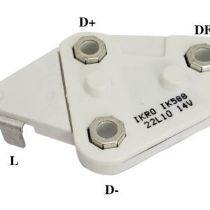 REGULADOR ALTERNADOR GM MONZA CHEVETT OPALA - 1 SAIDA CURVA