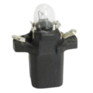 LAMPADA ESMAGADA COM SOQUETE - 1,2W 12V - PRETA - MF8 PT