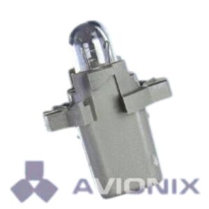 LAMPADA ESMAGADA COM SOQUETE - 1,2W 24V - CINZA - 2741MF8