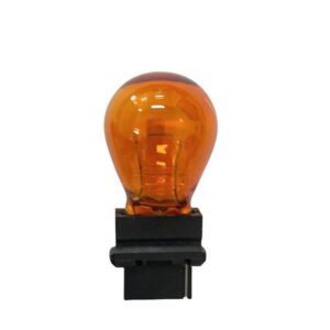 LAMPADA ESMAGADA GRANDRE 1 POLO - COM SOQUETE - 27W 12V - AMBAR
