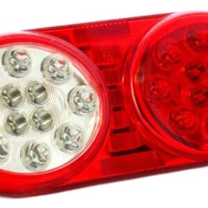 LANTERNA TRASEIRA UNIVERSAL - LED - BIVOLT - TRICOLOR