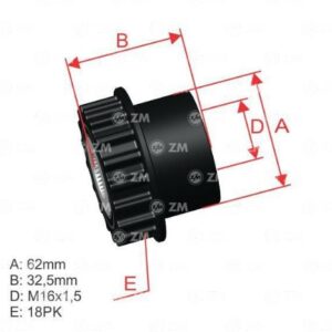 POLIA ALTERNADOR VOLVO S60 3.0 2011 > 2013