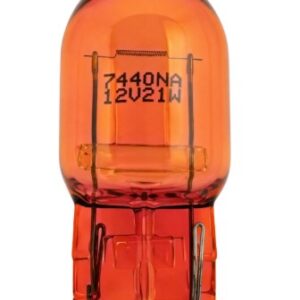 LAMPADA 1 POLO BASE VIDRO AMBAR 21W 12V - W21W