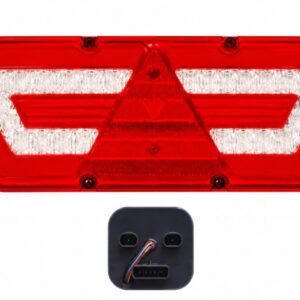 LANTERNA TRASEIRA UNIVERSAL - LED - LADO DIREITO - COM TRIANGULO - BIVOLT